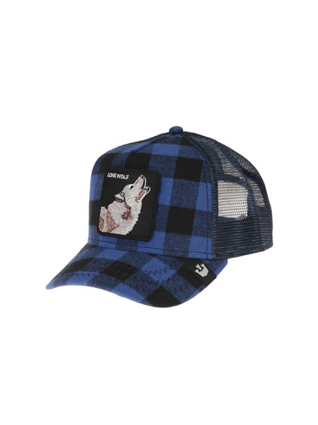 Cappello GOORIN BROS lupo check blu