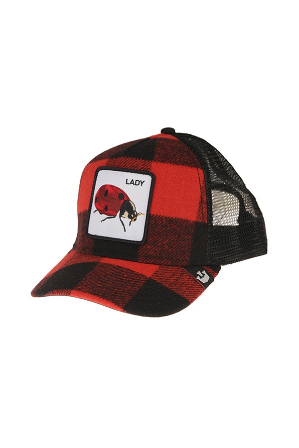 Red-black checkered ladybug GOORIN BROS hat