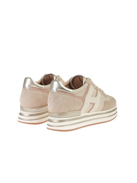 Pink-Ivory HOGAN midi platform shoe