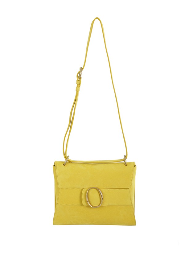 Yellow nubuck bag ORCIANI