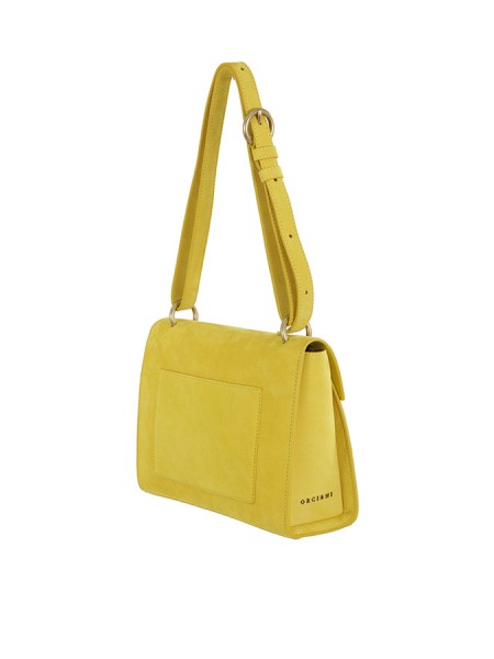 Yellow nubuck bag ORCIANI