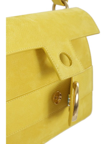 Yellow nubuck bag ORCIANI