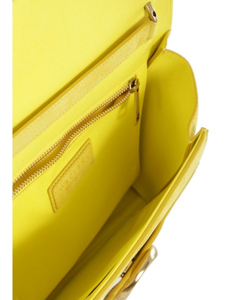 Yellow nubuck bag ORCIANI