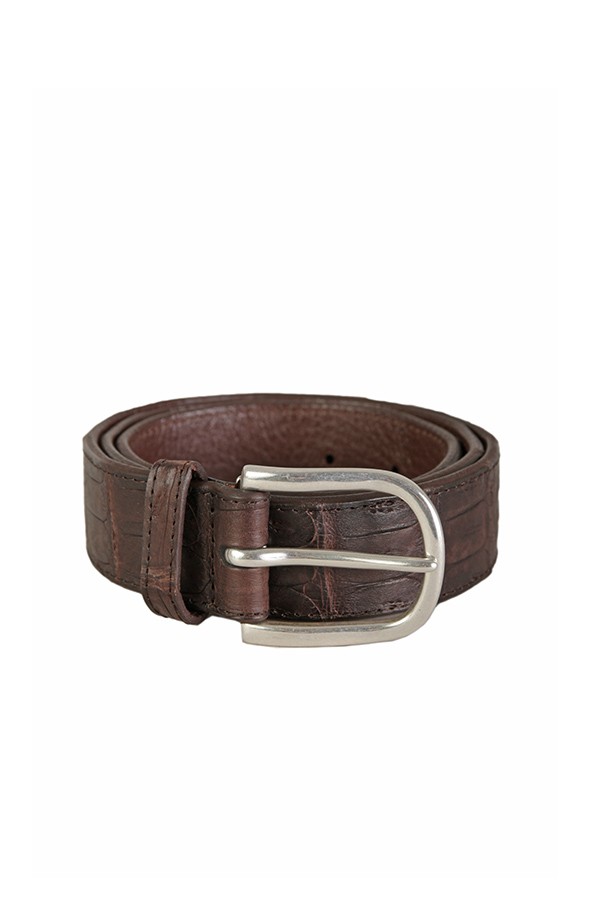 Ebony crocodile ORCIANI belt