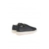 Santoni men's black sneaker