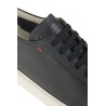 Santoni men's black sneaker