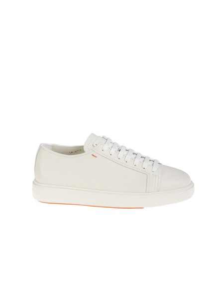 Men's white SANTONI sneaker