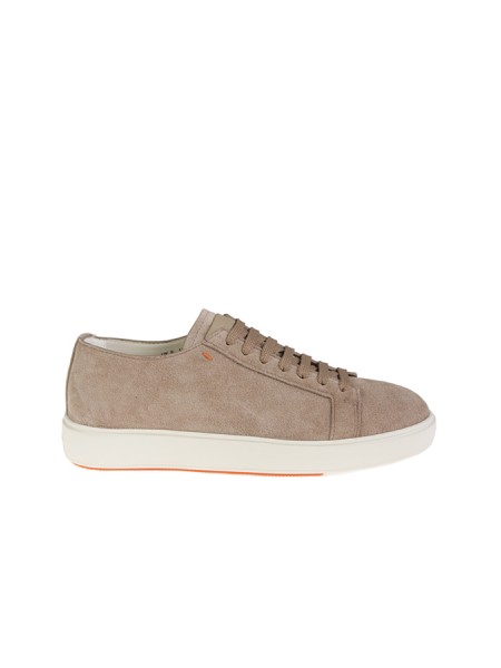 Beige suede SANTONI sneaker