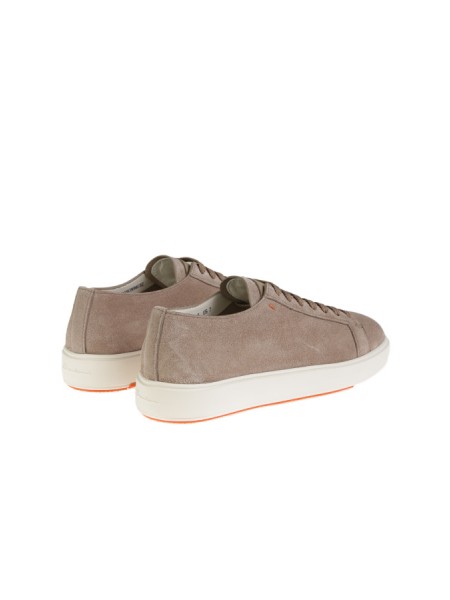 Beige suede SANTONI sneaker