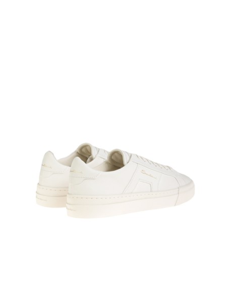 White leather SANTONI sneaker