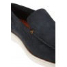 Midnight blue suede SANTONI loafer