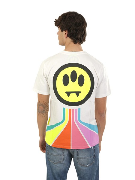 T-Shirt BARROW Art.034081 WHITE/BLACK