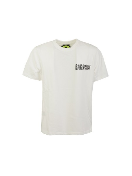 T-Shirt BARROW Art.034081 WHITE/BLACK