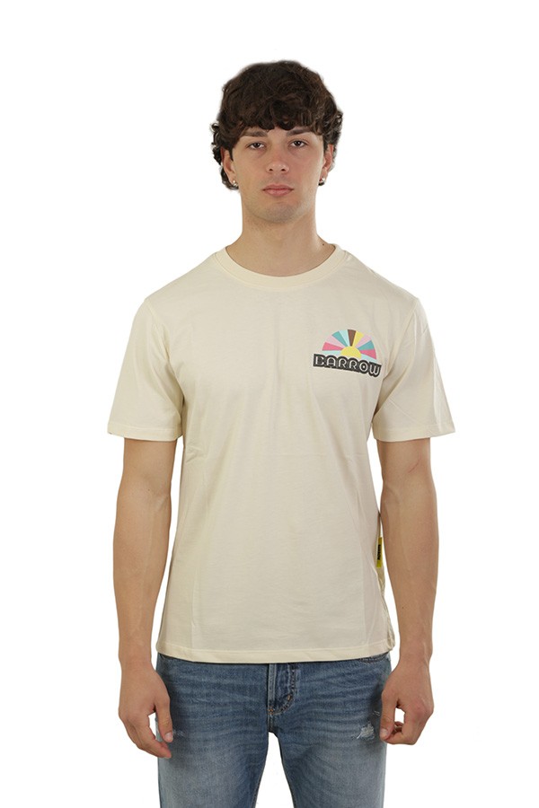 T-Shirt BARROW Art.034110 CREAM