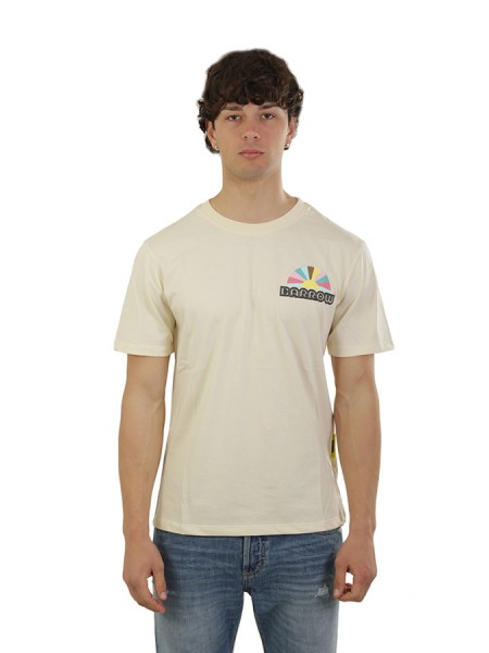 T-Shirt BARROW Art.034110 CREAM