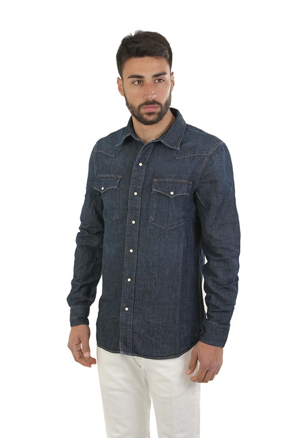 Tela Genova Shirt Art.ACI02 1125 DENIM