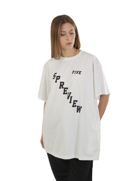 T-Shirt 5preview Art.5PW23046B WHITE