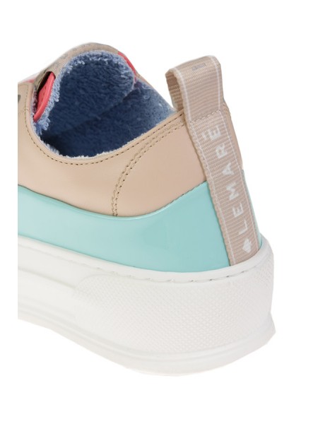 Lemarè Sneaker Art.3064 BEIGE/LIGHT BLUE