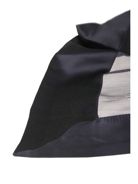 Stole GAYNOR Art.CHIFFON BLACK SATIN EDGE