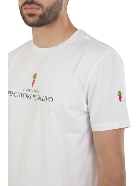 T-Shirt COOPERATIVA PESCATORI POSILLIPO Art.119WH WHITE