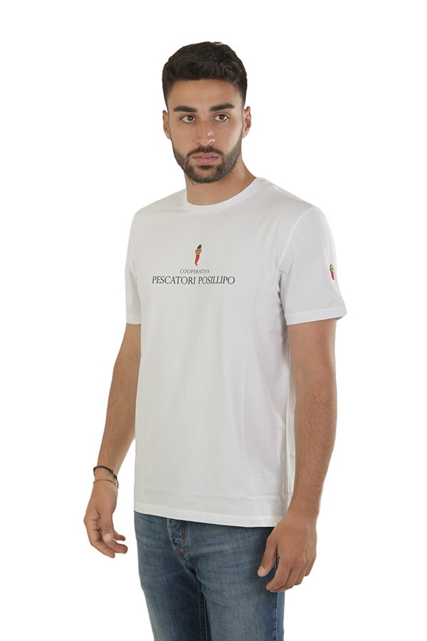 T-Shirt COOPERATIVA PESCATORI POSILLIPO Art.119WH WHITE