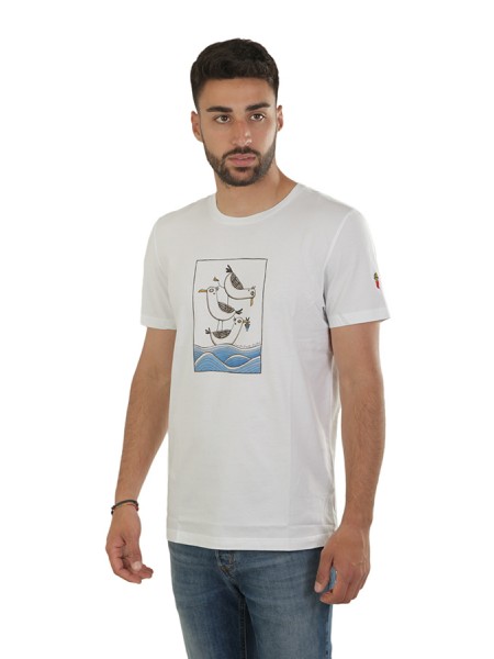 T-Shirt COOPERATIVA PESCATORI POSILLIPO Art.133WH WHITE