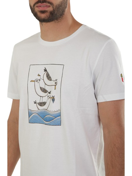 T-Shirt COOPERATIVA PESCATORI POSILLIPO Art.133WH WHITE