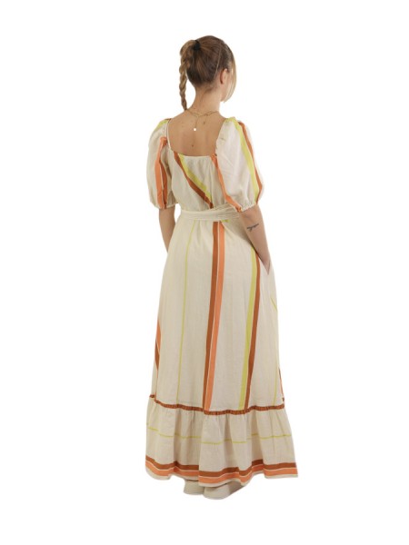 Dress DEVOTION Art.023348G ORANGE/CREAM