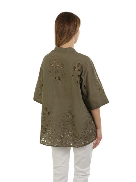 Elena Mirò Shirt Art.5154Y100221N MILITARY GREEN