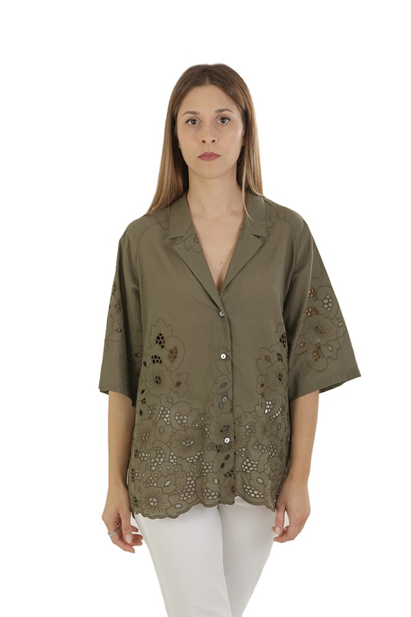 Elena Mirò Shirt Art.5154Y100221N MILITARY GREEN