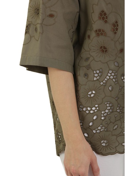 Elena Mirò Shirt Art.5154Y100221N MILITARY GREEN