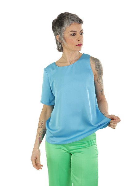 Top HANITA Art.HM2649 3651 TURQUOISE