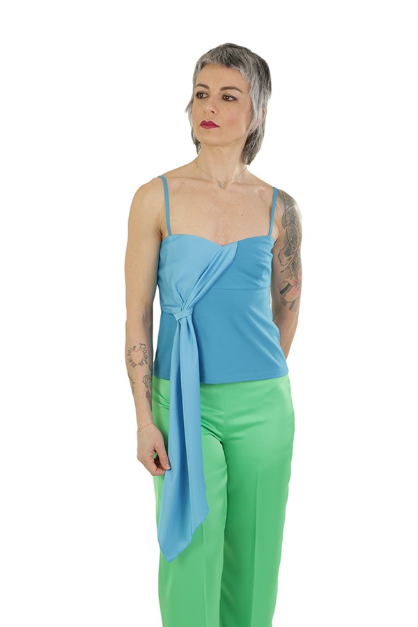 Top HANITA Art.HM2656 3651 TURQUOISE