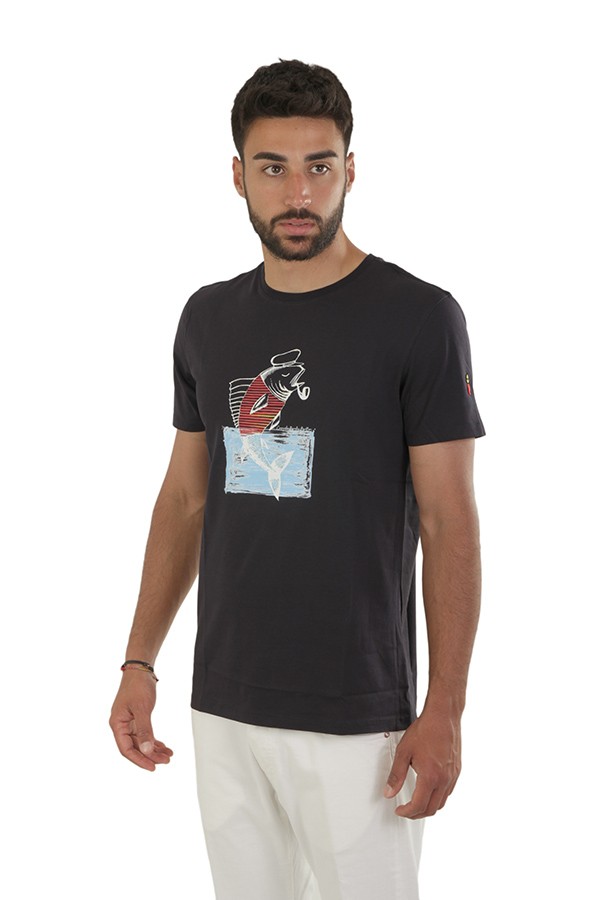 T-Shirt COOPERATIVA PESCATORI POSILLIPO Art.131BL BLUE