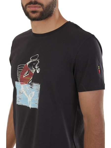 T-Shirt COOPERATIVA PESCATORI POSILLIPO Art.131BL BLUE