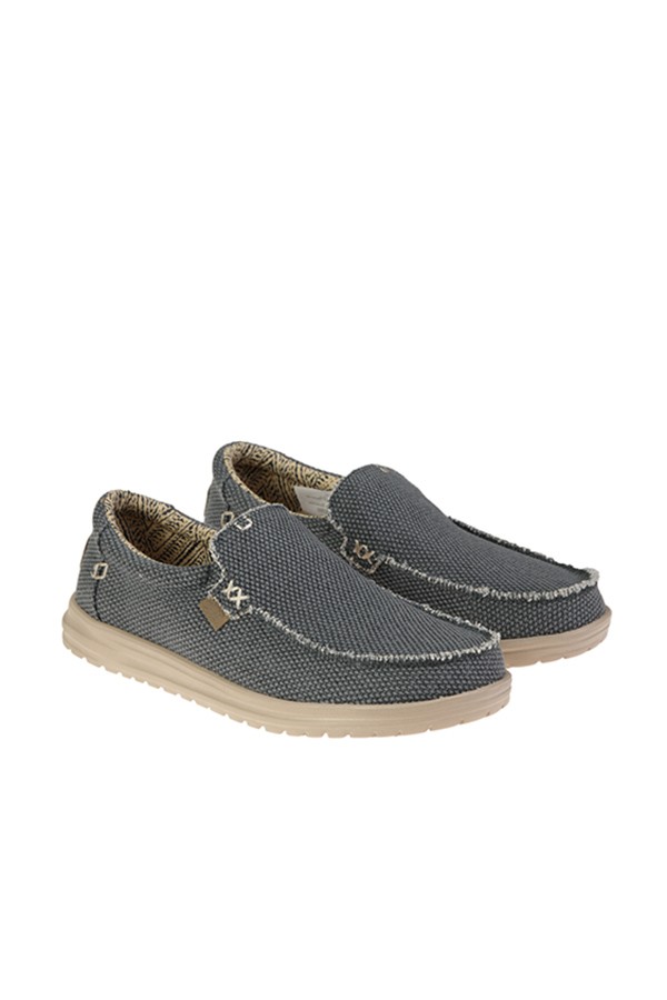 Moccasin HEY DUDE Art.MIKKA BRAIDED DEEP BLUE