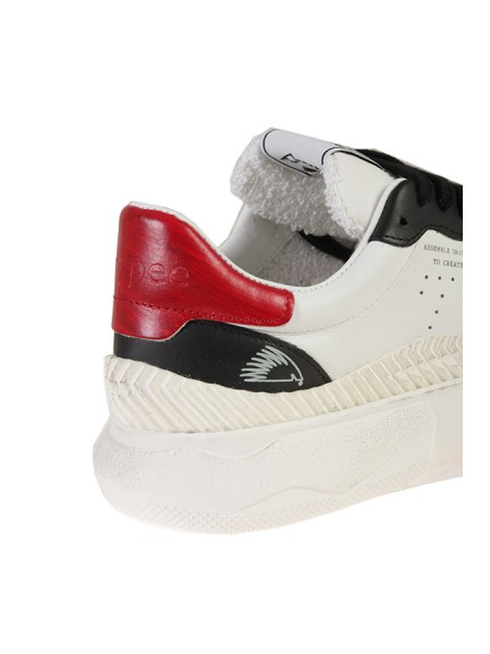 Sneaker TRYPEE Art.S134 WHITE/BLACK/RED