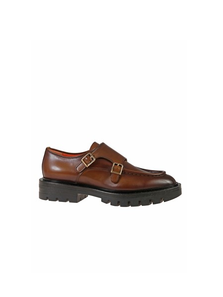 Moccasin SANTONI double buckle