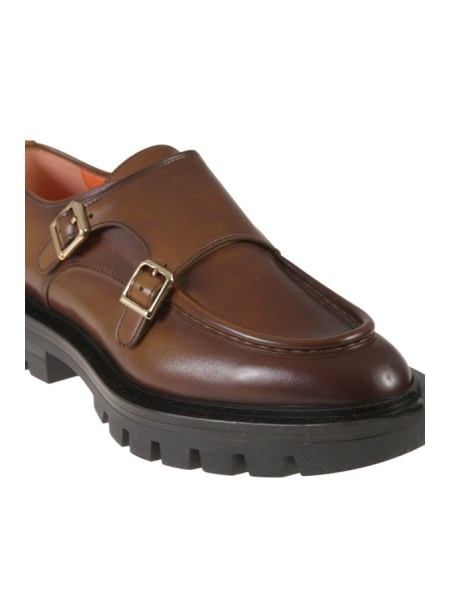 Moccasin SANTONI double buckle