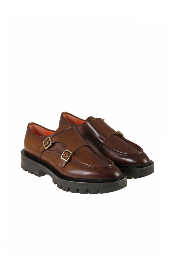 Moccasin SANTONI double buckle