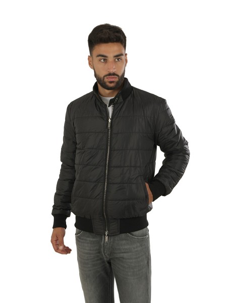 Leather jacket VOLFAGLI Black