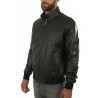 Leather jacket VOLFAGLI Black