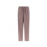 Resort-line trousers in satin with flush pockets with buttons on HERNO the bottom