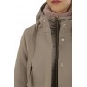 Down jacket HERNO with a medium shape with hood and quilted bottom 100%pl 90%down jacket 10%feather