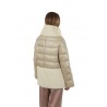 Short HERNO down jacket with ecofur cuffs and bottom