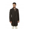 Dark Brown Double-breasted TAGLIATORE Coat