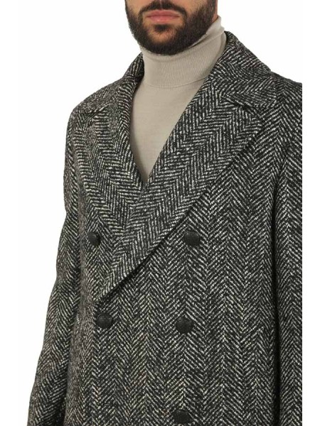 Double-breasted coat TAGLIATORE herringbone arden