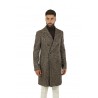 Arden TAGLIATORE Coat Darkly Herringbone