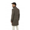 Arden TAGLIATORE Coat Darkly Herringbone