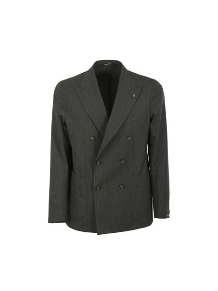 Grey Pinstripe TAGLIATORE Suit